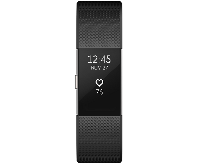 Fitbit Charge 2 Black Silver Počítání kroků